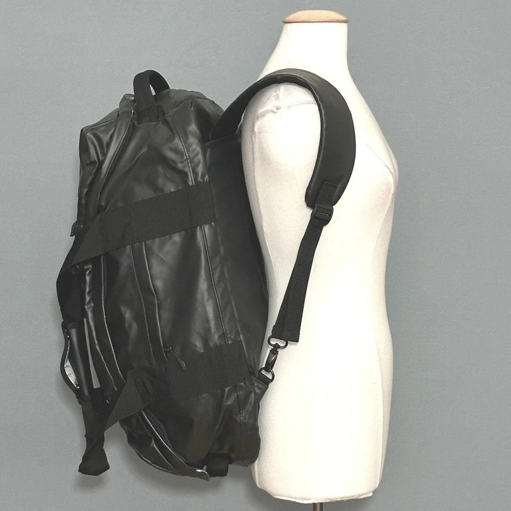 Bago Black Convertible Duffle Backpack Water Resistant Travel Gym Bag 22in